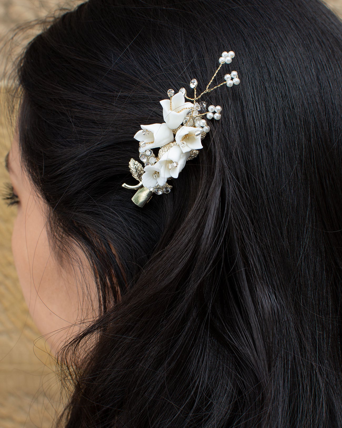 Millie Gold bridal comb — alternate view 4