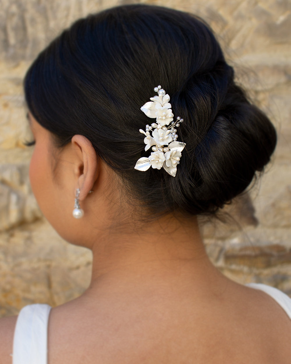 Marija Silver comb by Windsor Bridal Jewellery