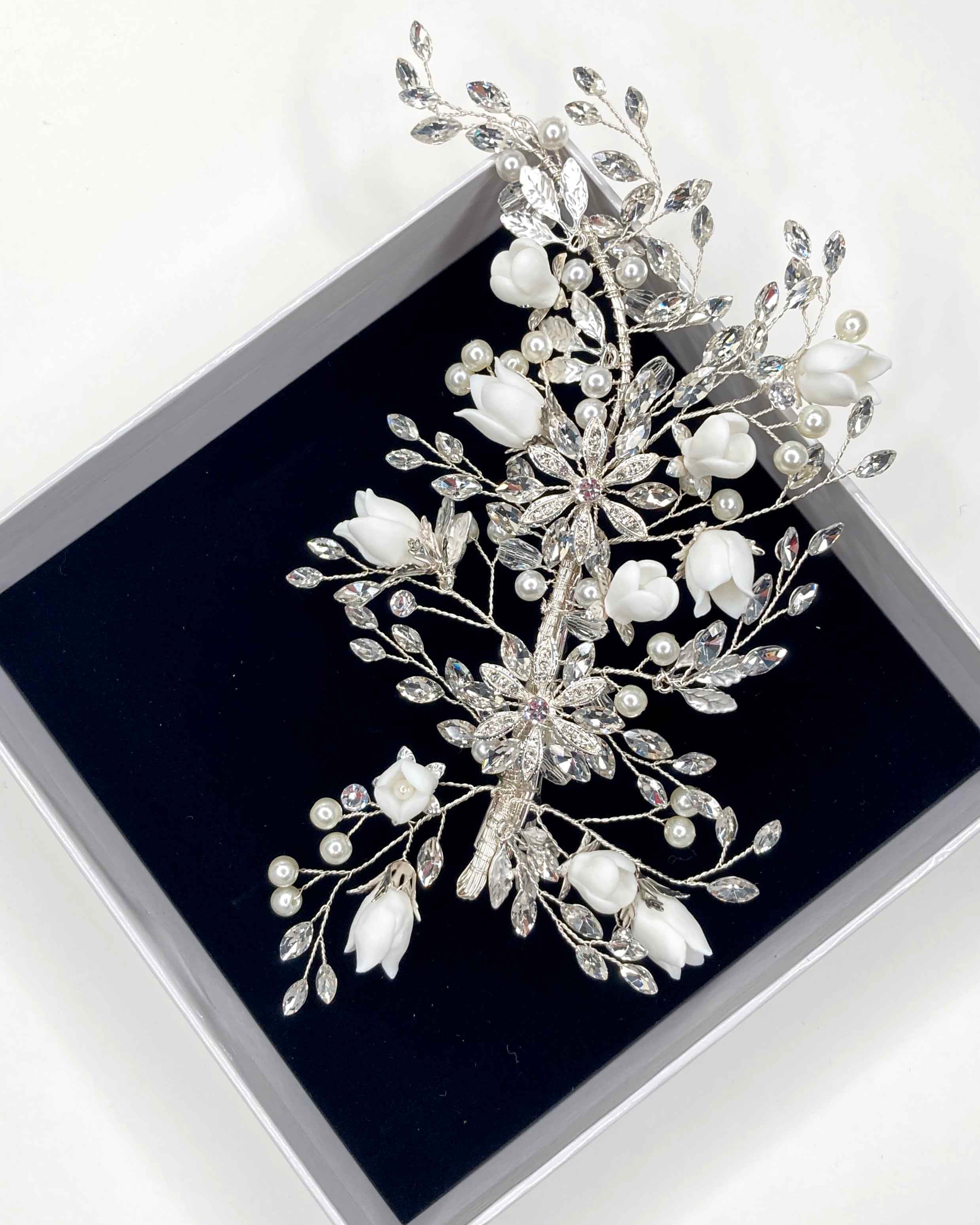 Paloma Silver bridal comb — alternate view 3