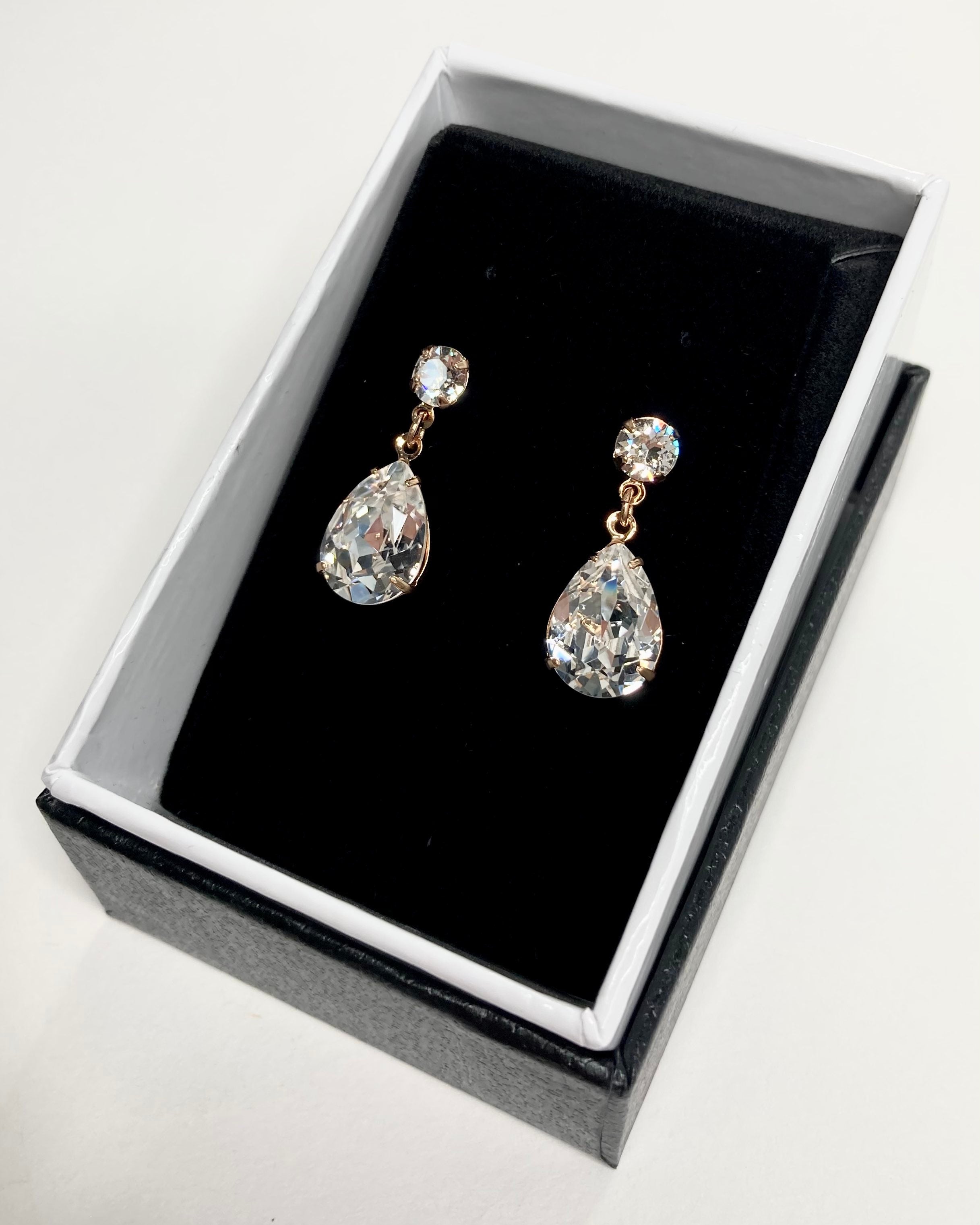 Rosemary Rose Gold bridal earrings — alternate view 3