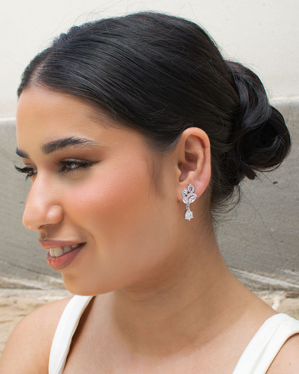 Ria Silver earrings by Windsor Bridal Jewellery