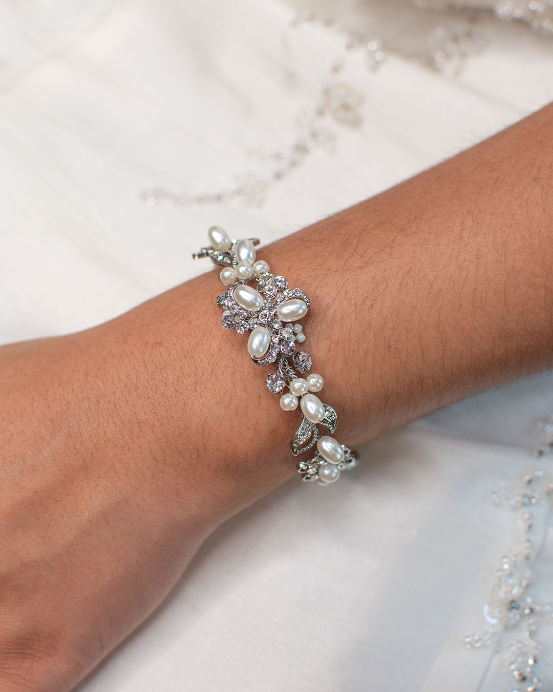 Marie-Sue Bracelet in Silver by Windsor Bridal Jewellery