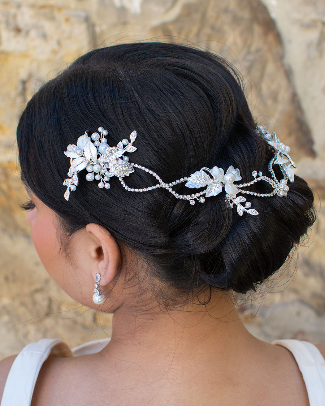 Peoni Silver hair vine by Windsor Bridal Jewellery