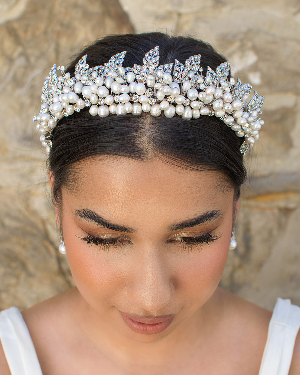 Eden silver bridal crown by Windsor Bridal Jewellery