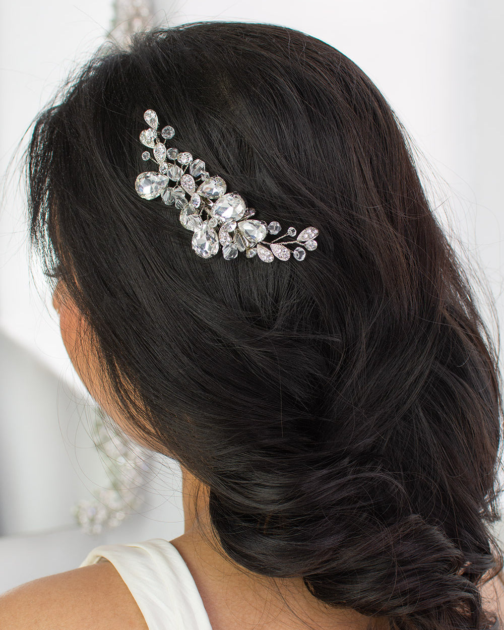 Glenda Silver comb by Windsor Bridal Jewellery