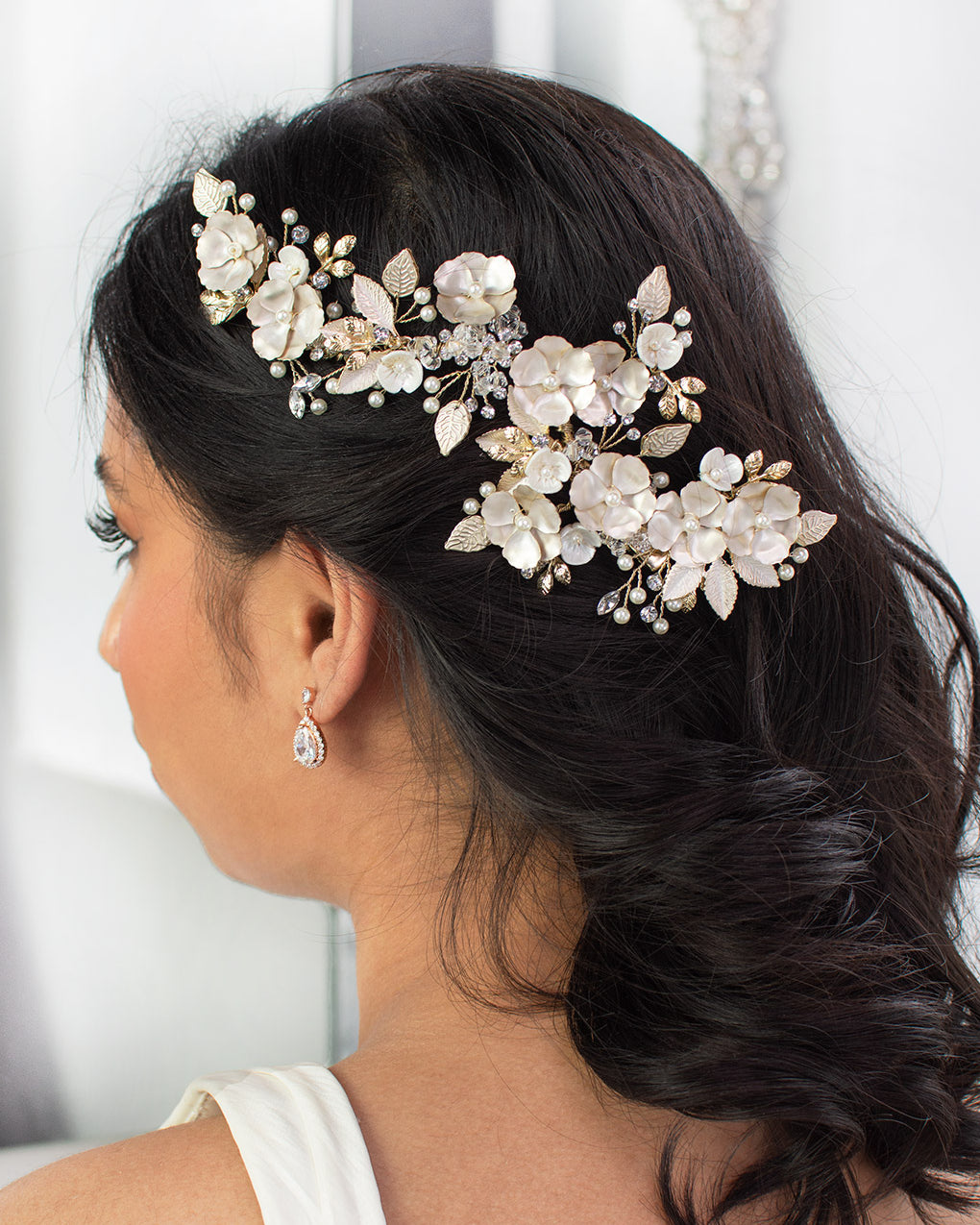 Siena gold bridal comb by Windsor Bridal Jewellery