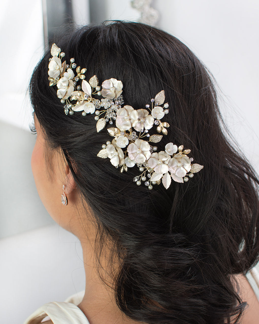 Siena gold bridal comb — alternate view 3