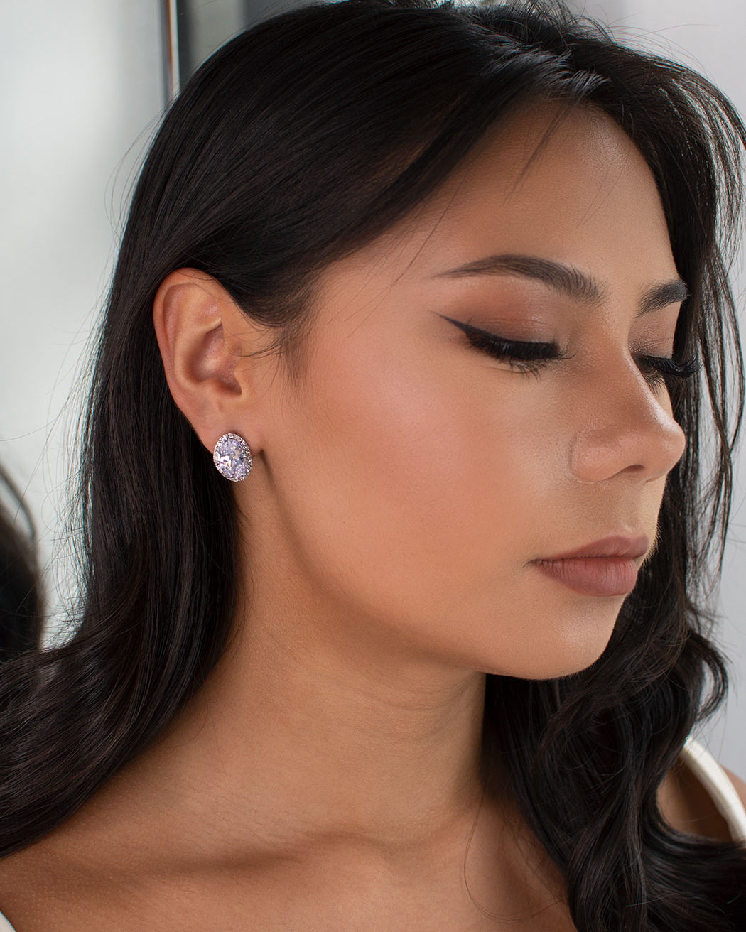 Nora Silver bridal earrings — alternate view 2