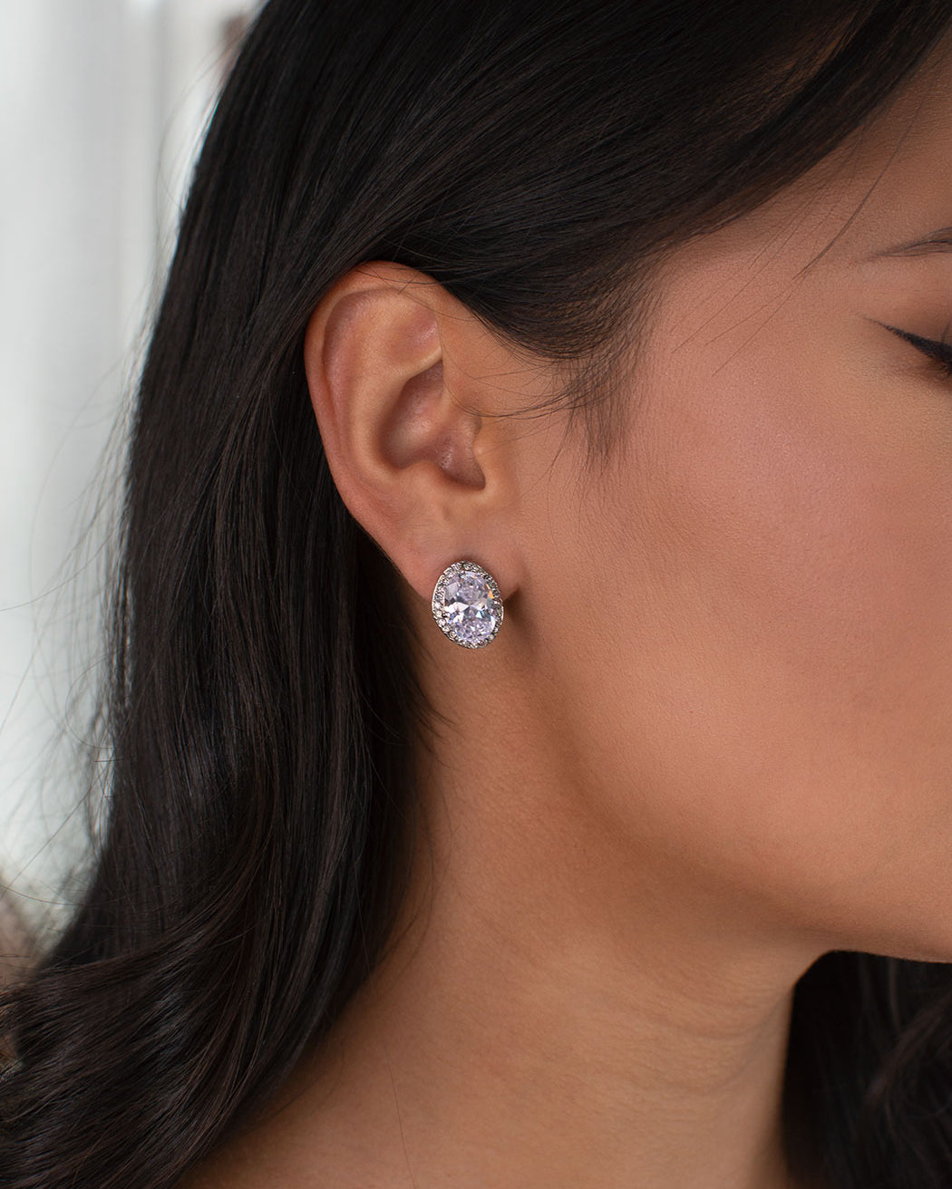 Nora Silver earrings by Windsor Bridal Jewellery