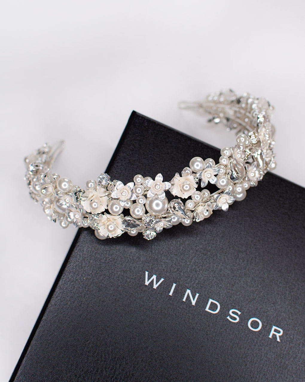 Violet Silver bridal headband — alternate view 6