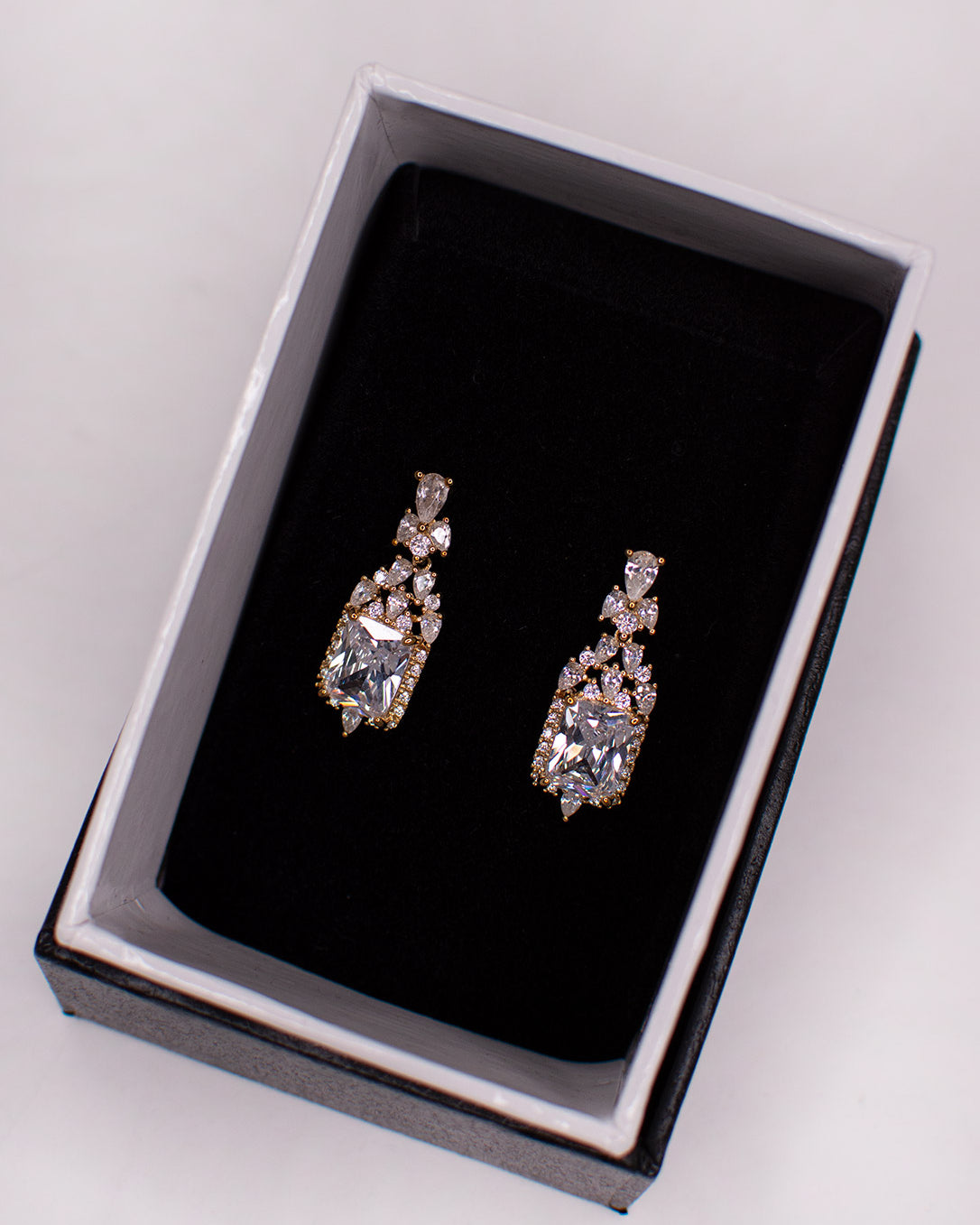 Lena Gold bridal earrings — alternate view 4