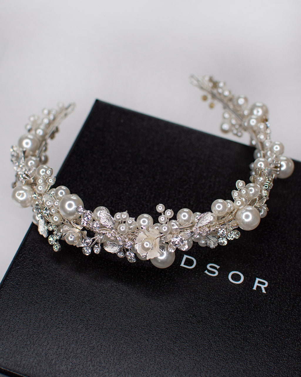 Stella Silver bridal headband — alternate view 6