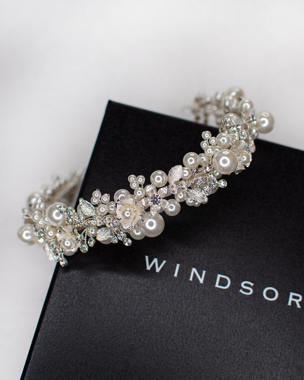 Stella Silver bridal headband — alternate view 5