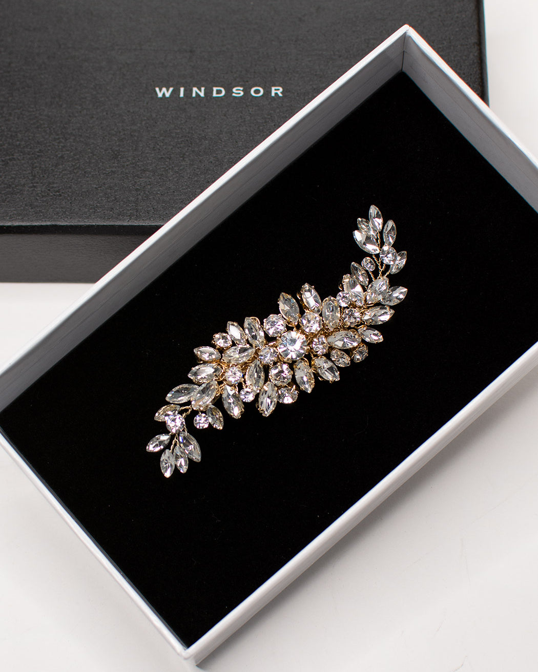 Celini Gold comb by Windsor Bridal Jewellery