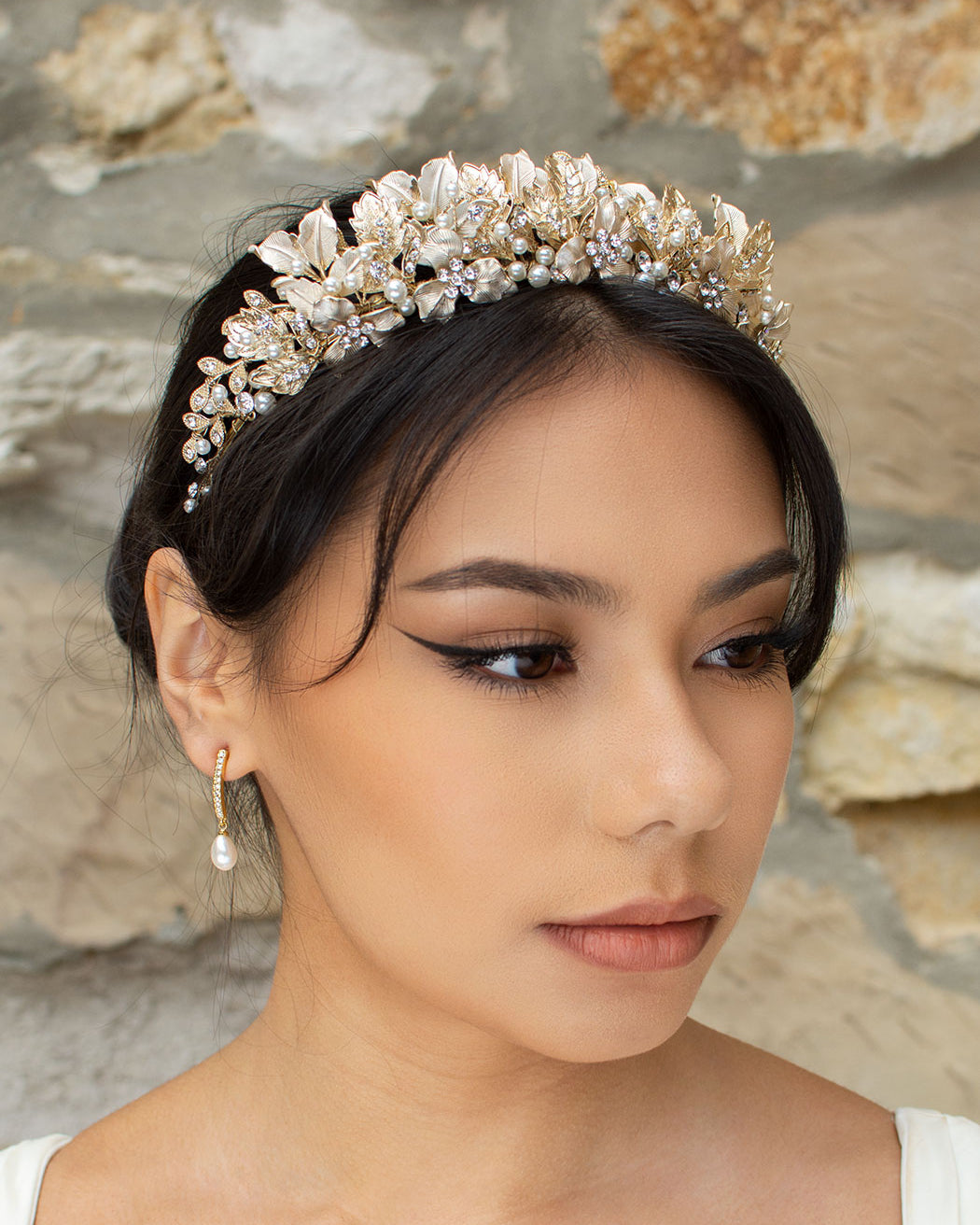 Hannah Gold Bridal Headpiece crown — alternate view 5