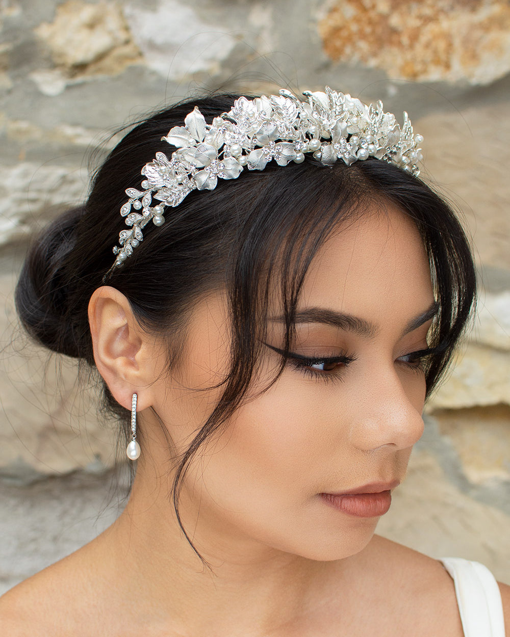 Hannah Silver bridal crown — alternate view 5