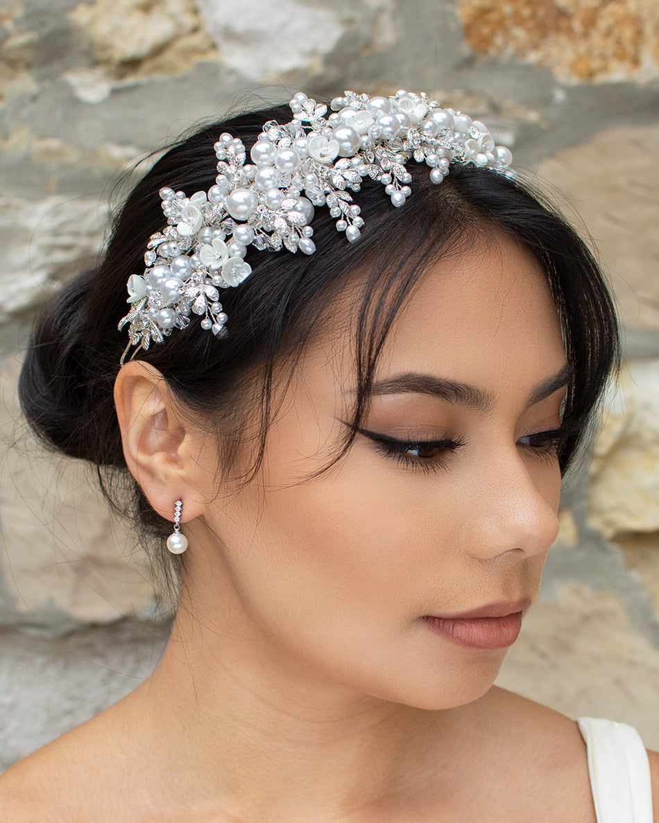 Suzanna Silver bridal headband — alternate view 3