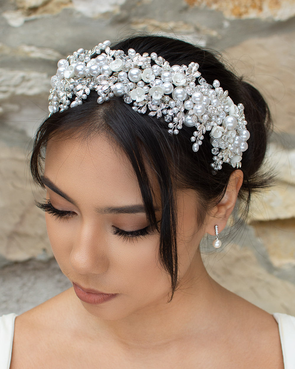 Suzanna Silver bridal headband — alternate view 4