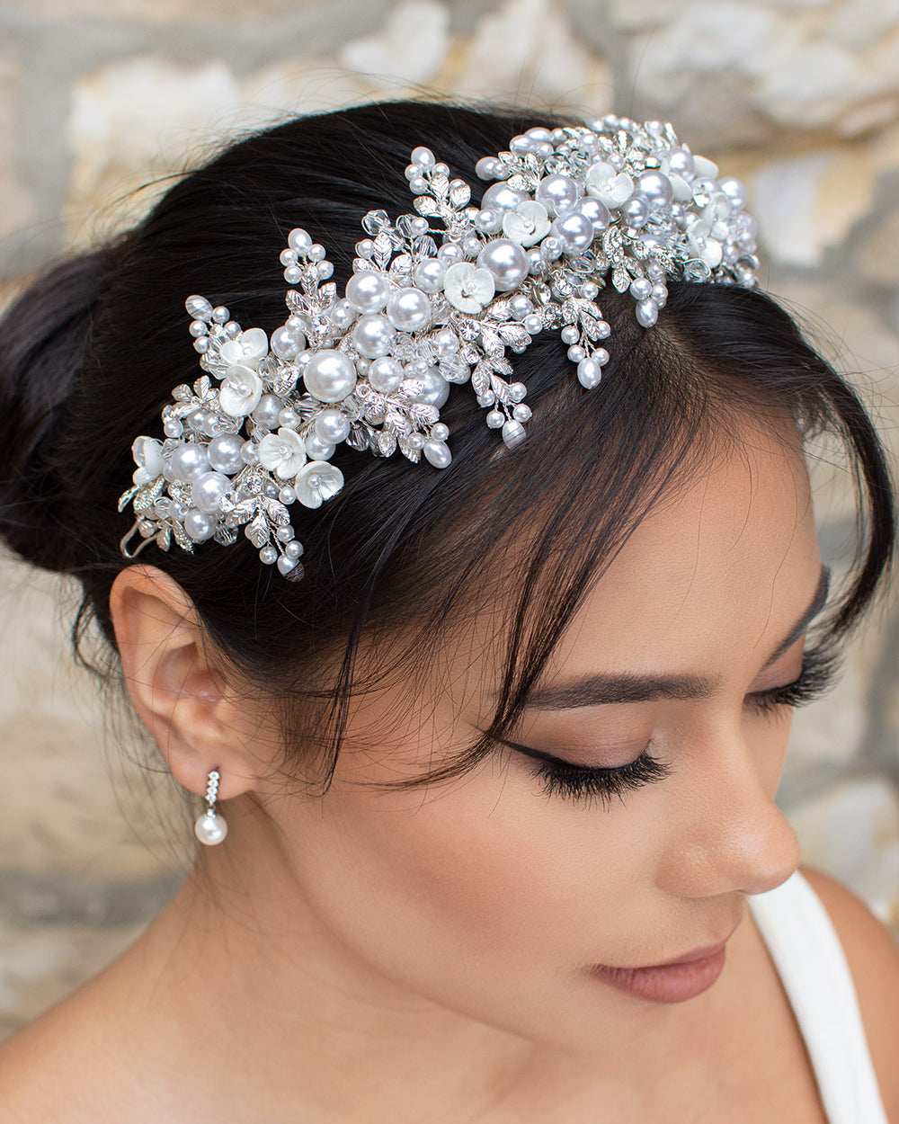 Suzanna Silver headband by Windsor Bridal Jewellery