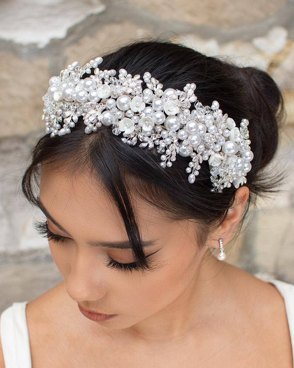 Suzanna Silver bridal headband — alternate view 2
