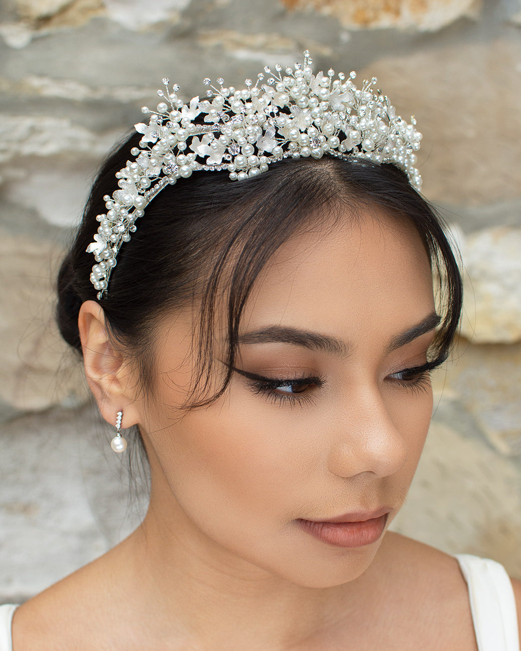 Anita Double Silver bridal crown — alternate view 2