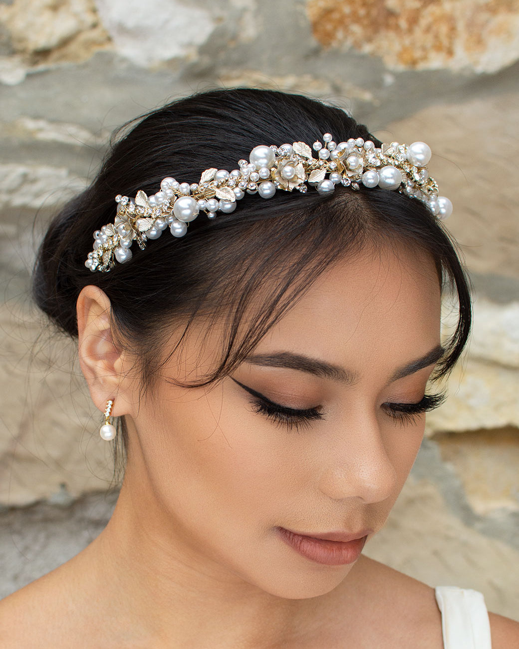 Stella Gold headband by Windsor Bridal Jewellery