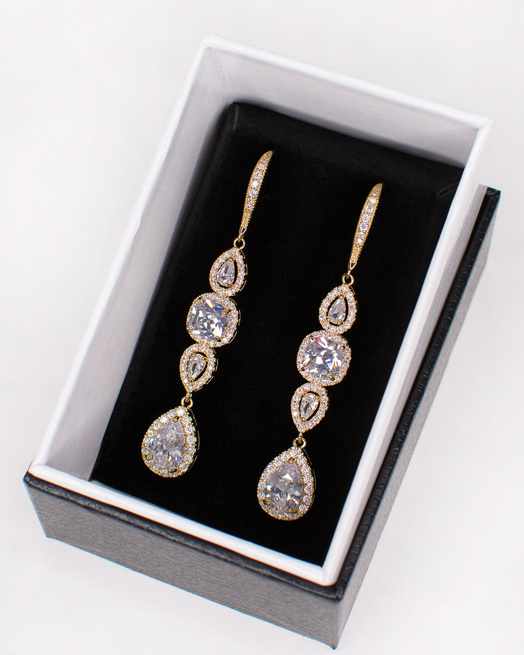 Montana Gold bridal earrings — alternate view 3