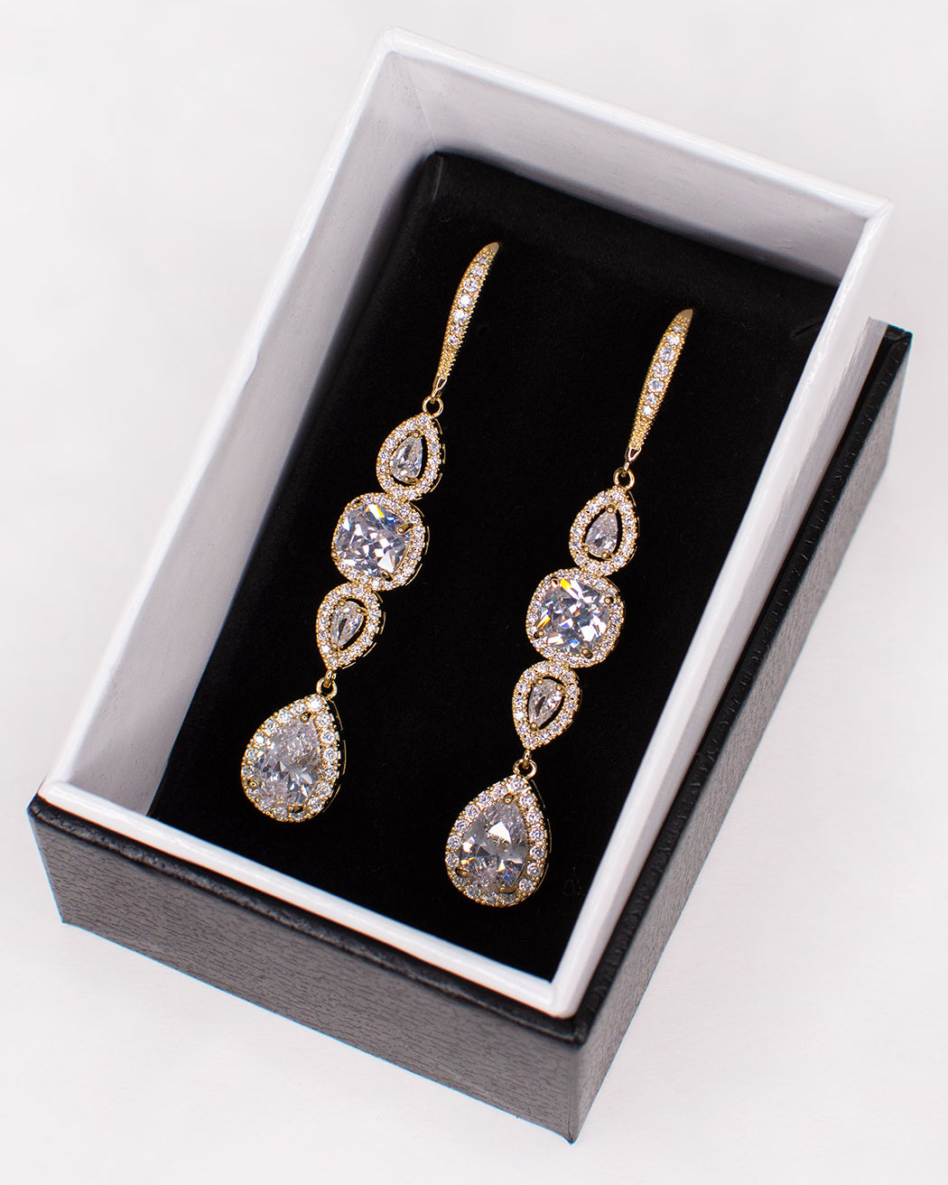 Montana Gold bridal earrings — alternate view 2