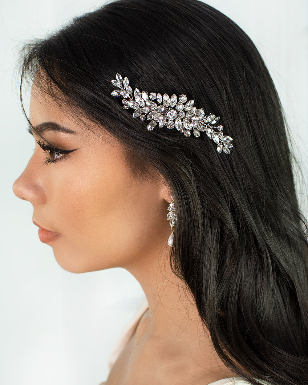 Celini Silver comb by Windsor Bridal Jewellery