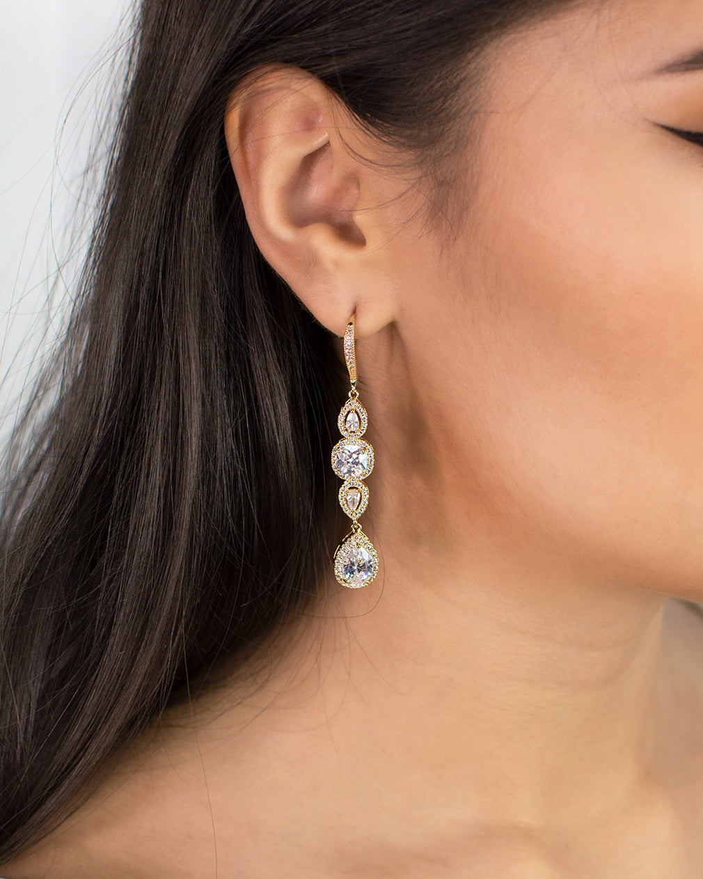 Montana Gold earrings by Windsor Bridal Jewellery