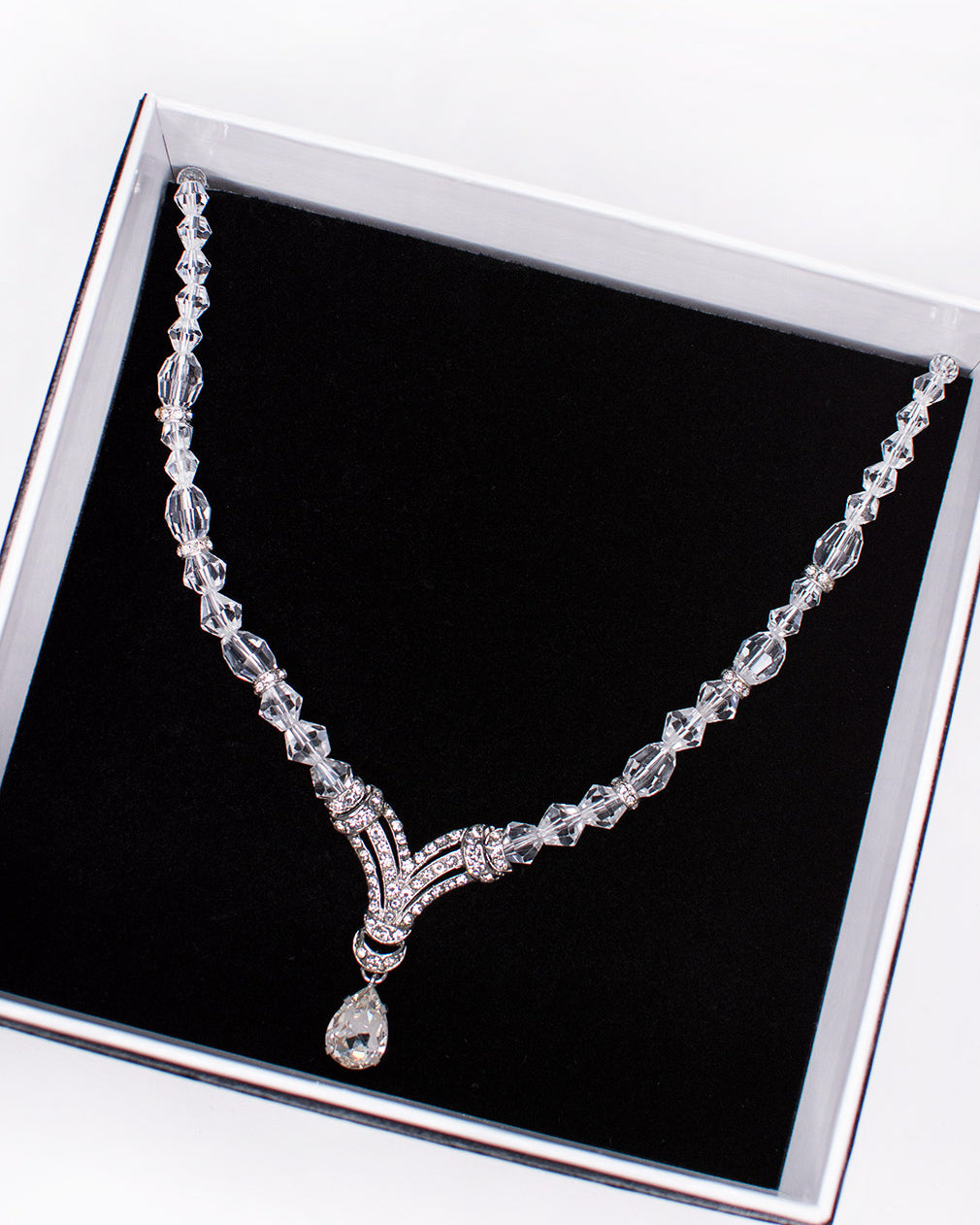 Dorothy Silver bridal necklace — alternate view 2