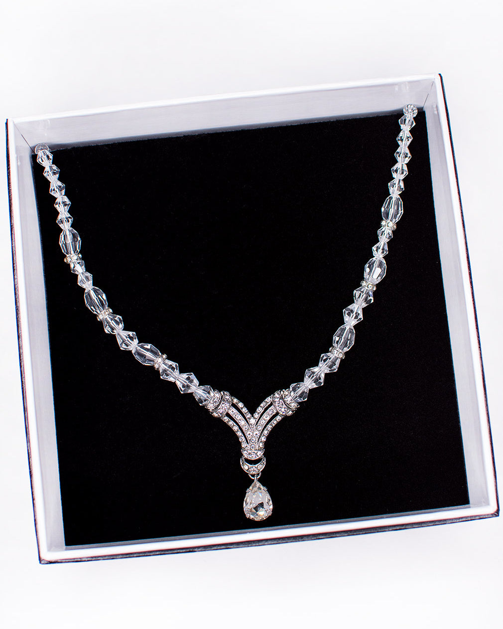 Dorothy Silver necklace by Windsor Bridal Jewellery