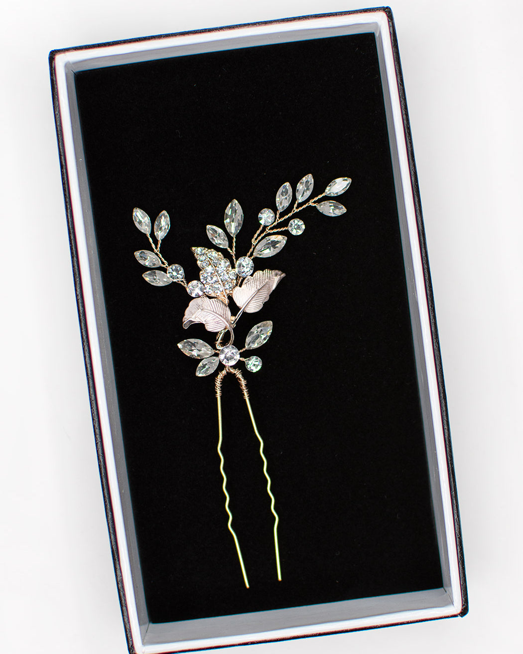 Lyra rose gold bridal hair pin — alternate view 4