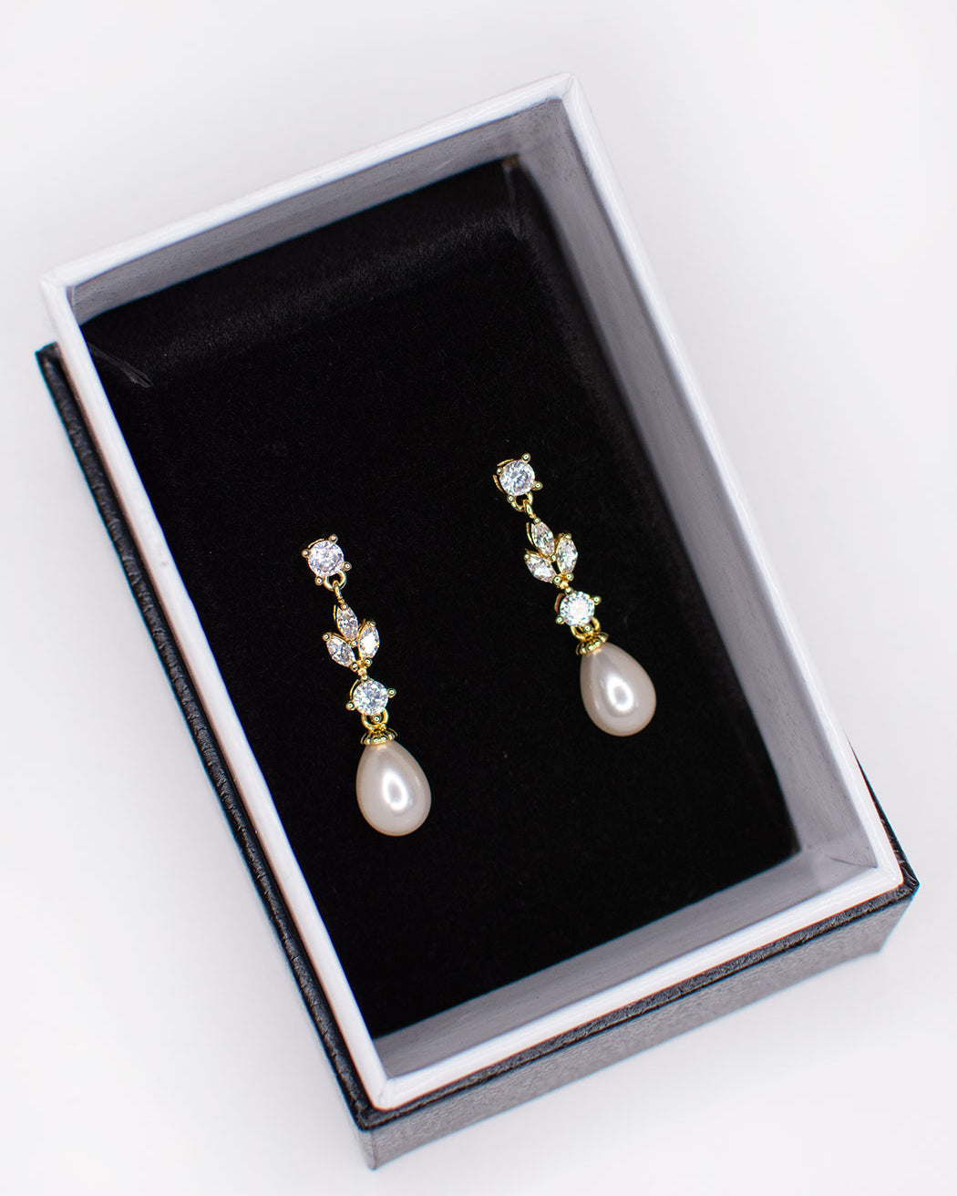 Tara Gold bridal earrings — alternate view 4