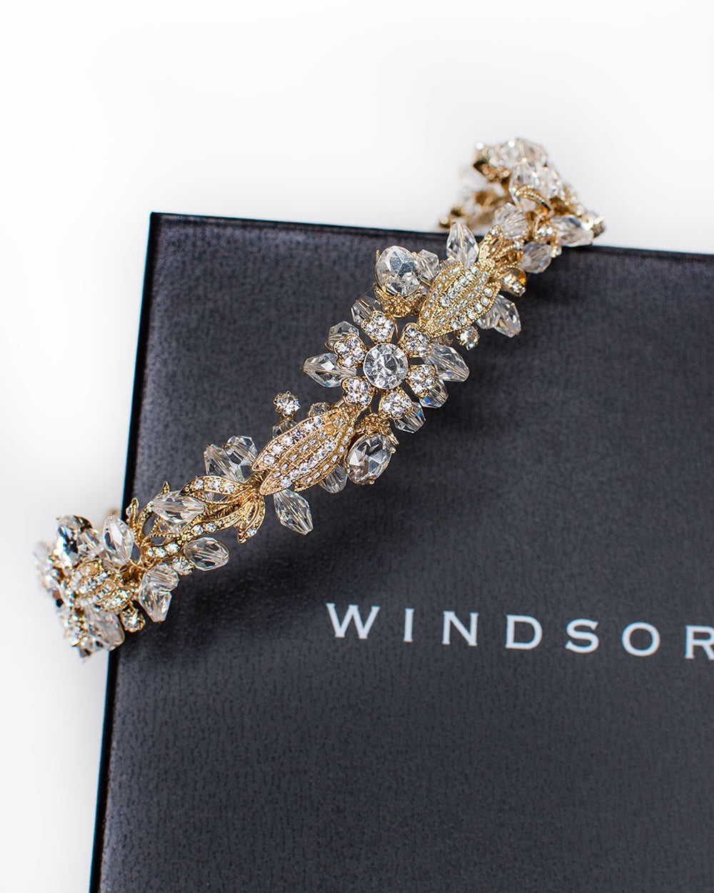 Yasmin gold bridal headband — alternate view 3