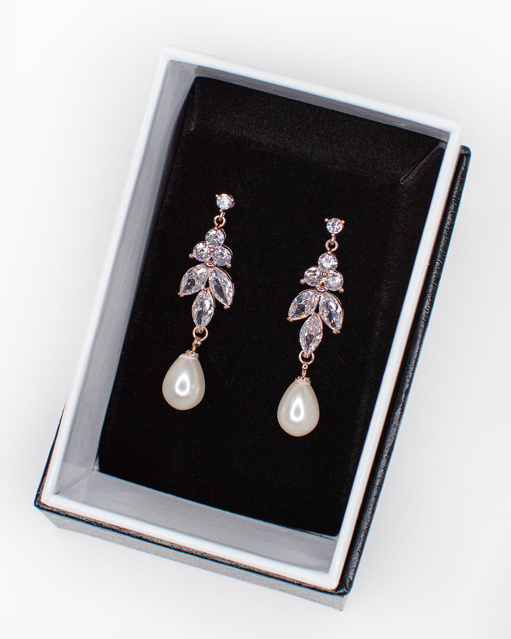 Remy Rose Gold bridal earrings — alternate view 3