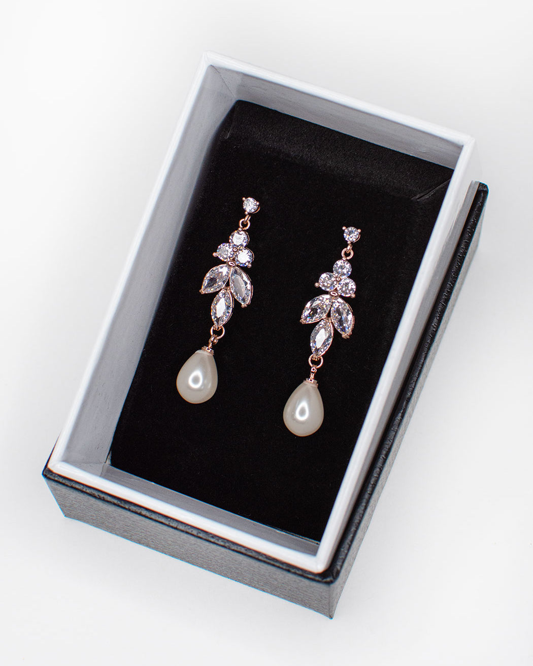Remy Rose Gold bridal earrings — alternate view 5