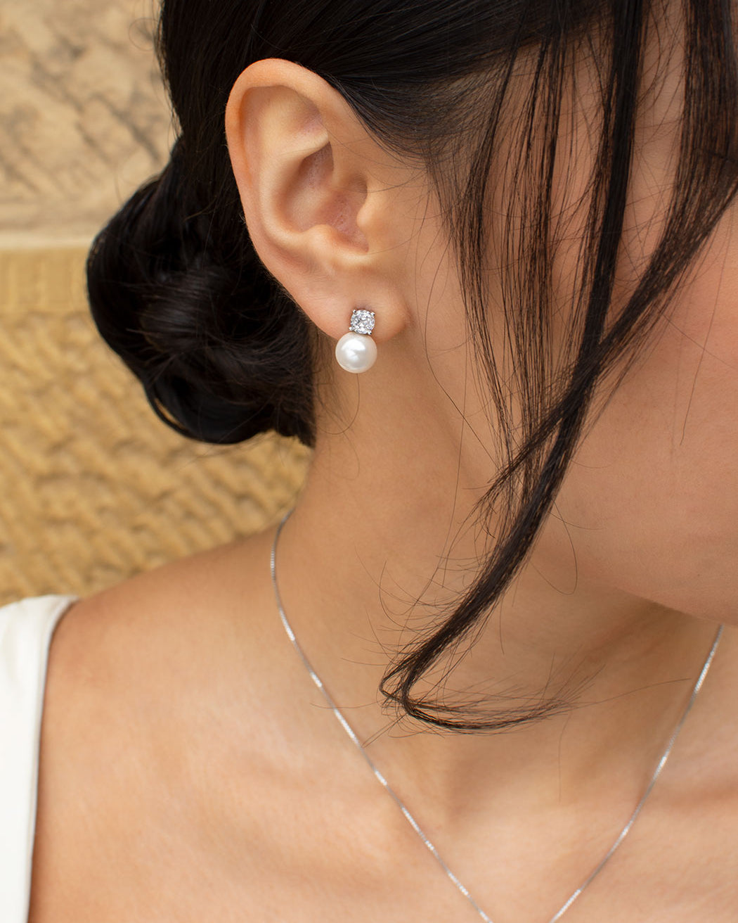 Annie Silver necklace and earring set — alternate view 2
