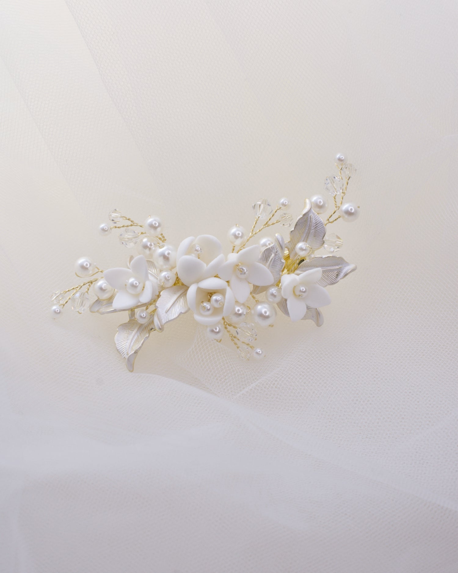 Angelina Gold bridal comb — alternate view 3