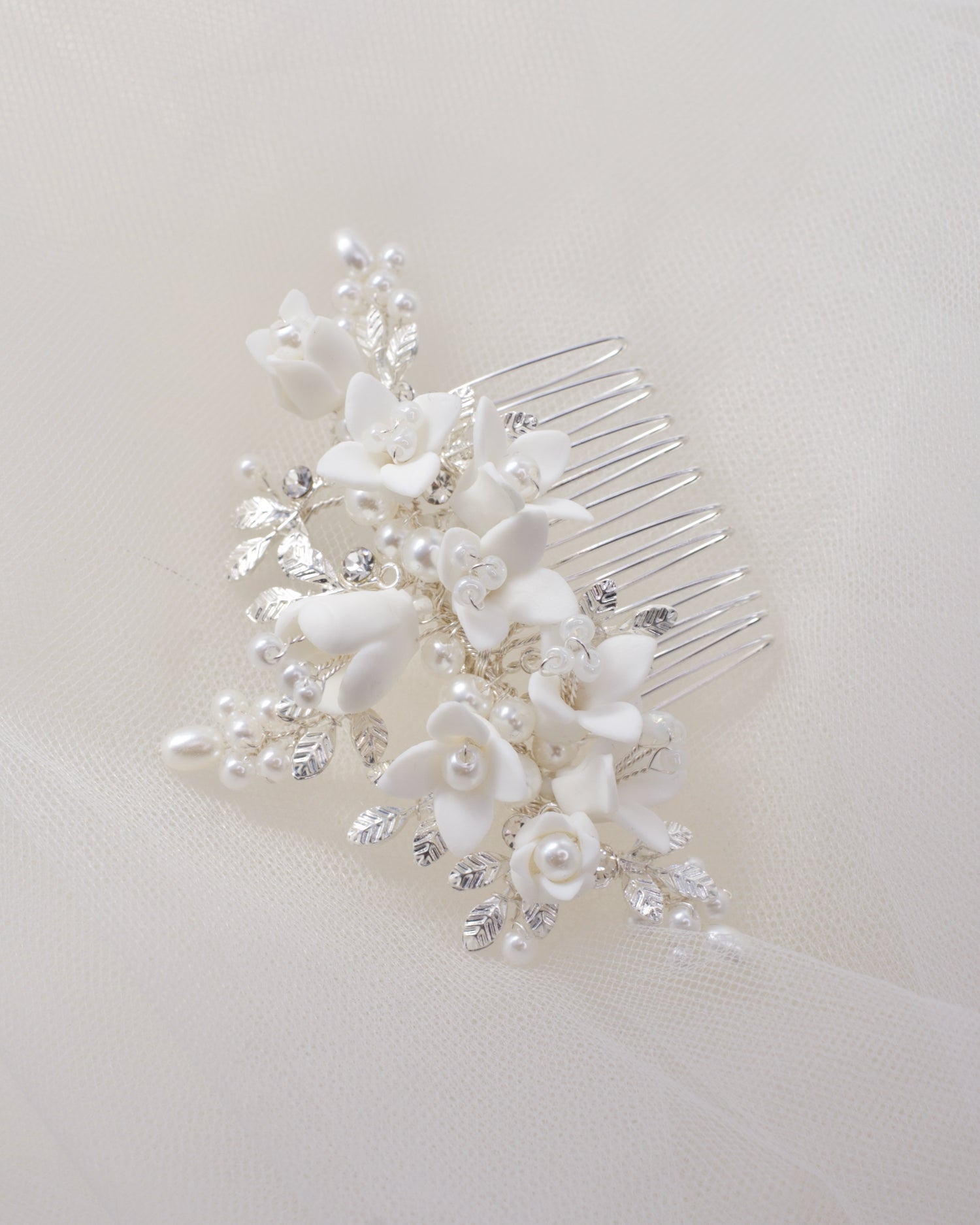 Christina Silver bridal comb — alternate view 2