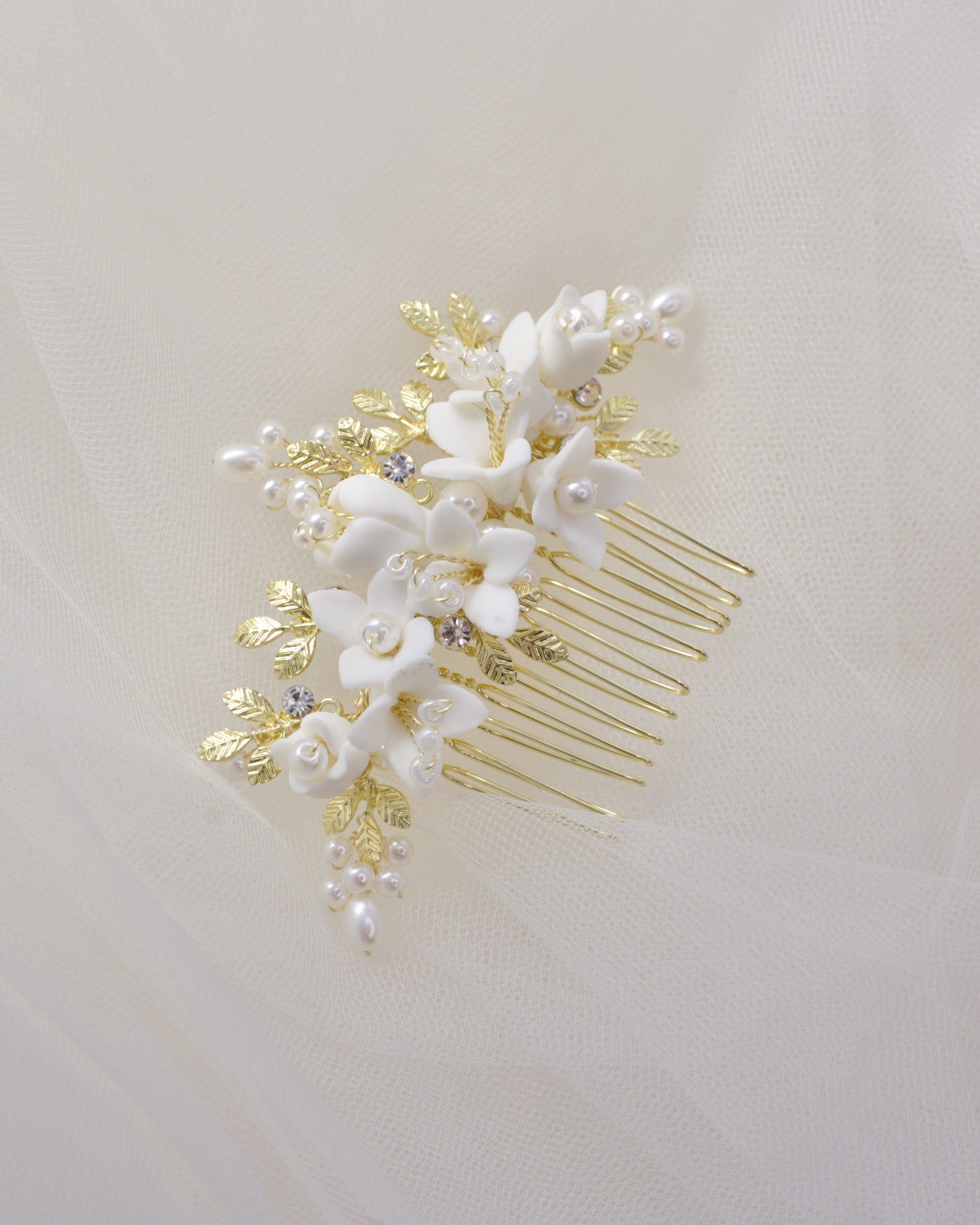 Christina Gold bridal comb — alternate view 2