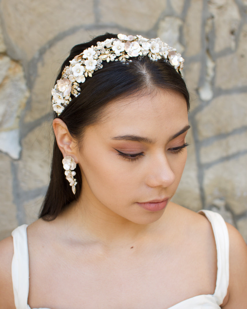 Octavia Gold headband by Windsor Bridal Jewellery