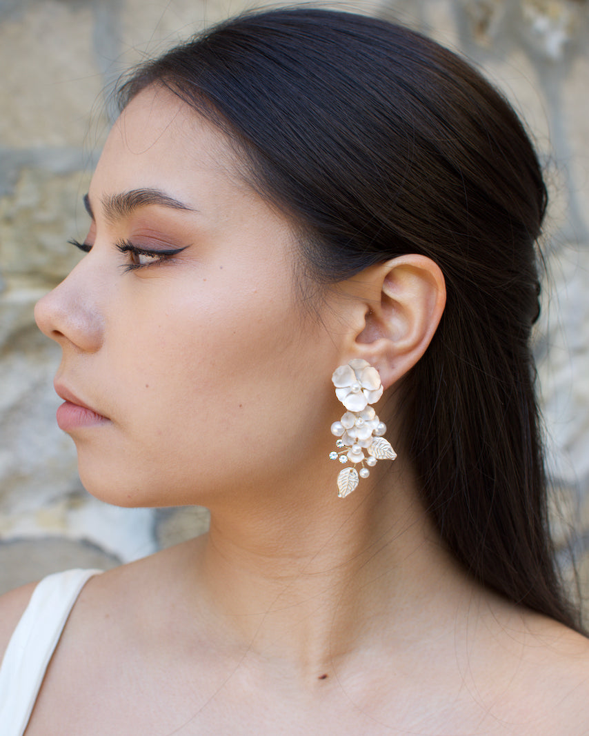 Aurelia Gold earrings by Windsor Bridal Jewellery
