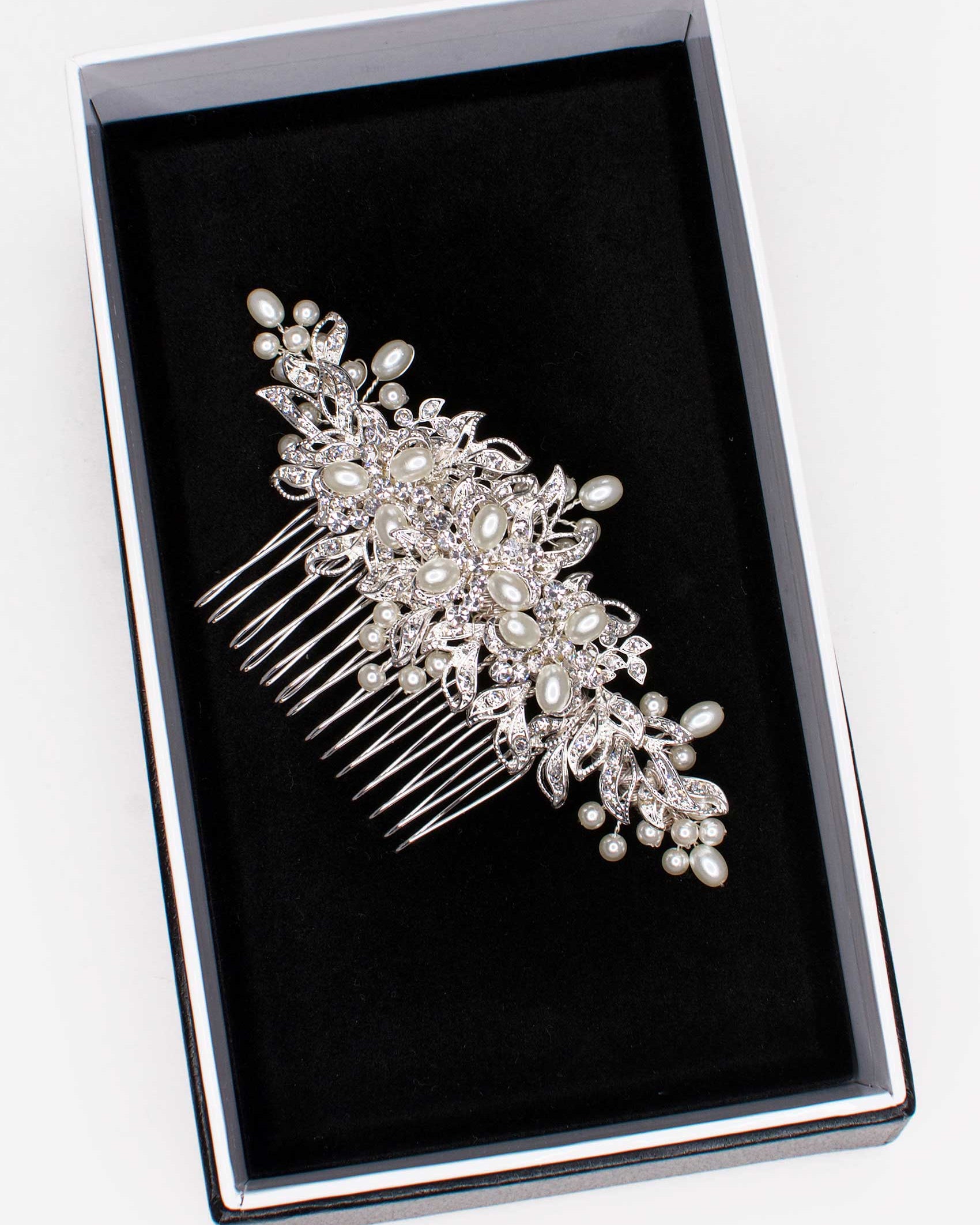Caterina Silver bridal comb — alternate view 3