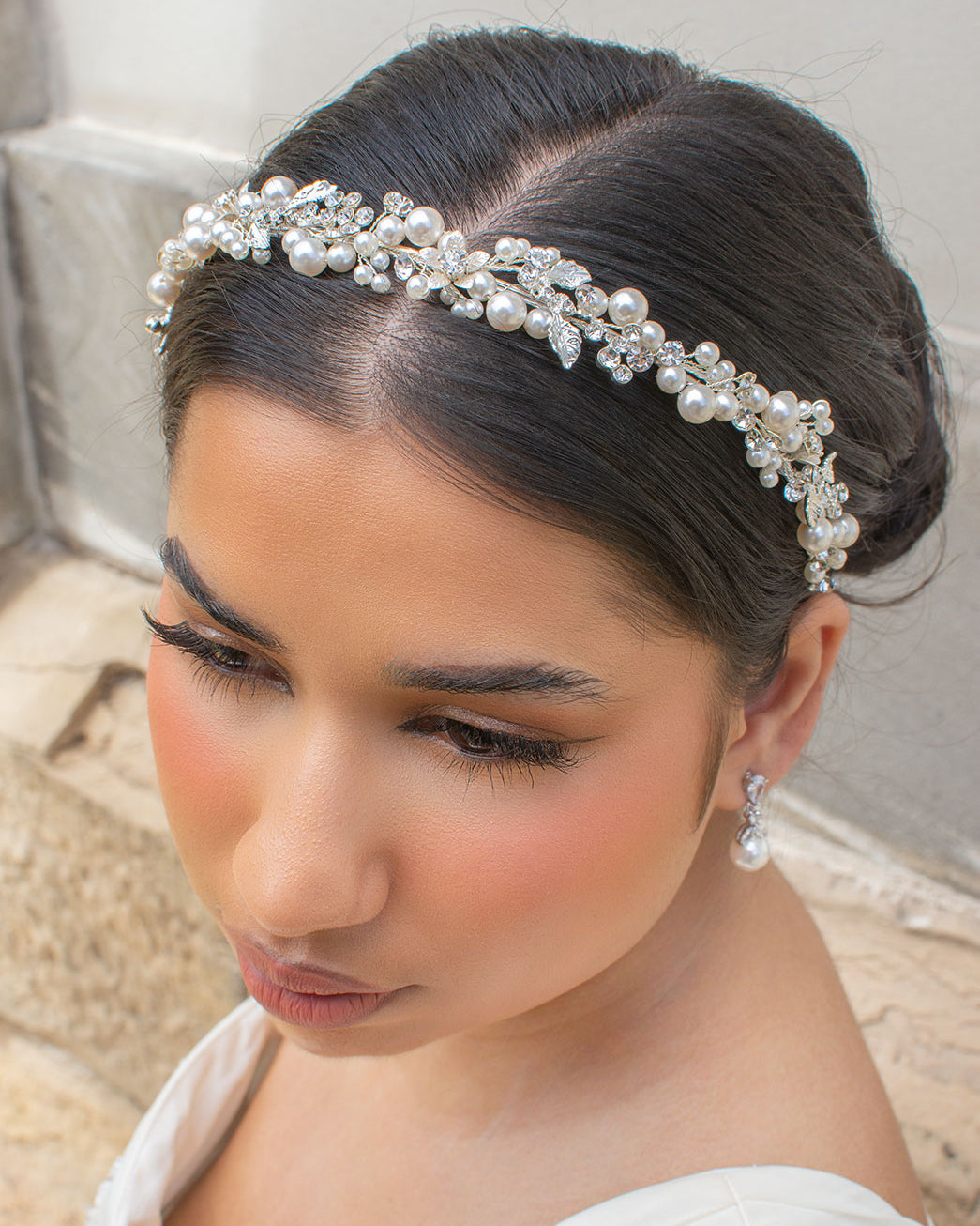 Margaret Silver headband by Windsor Bridal Jewellery