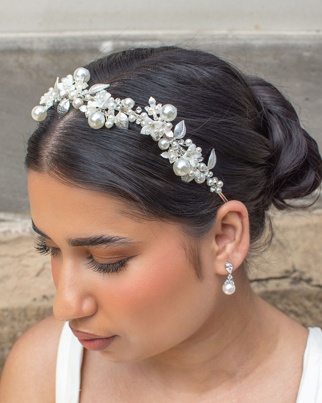 Sandra Silver headband by Windsor Bridal Jewellery
