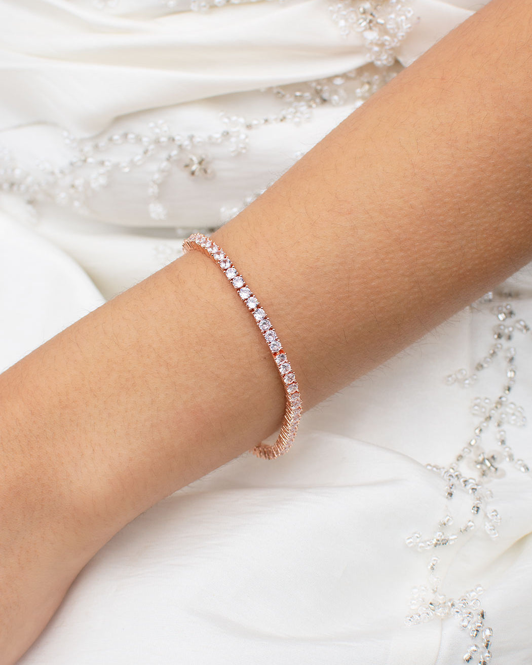 Valentina Rose Gold bracelet by Windsor Bridal Jewellery