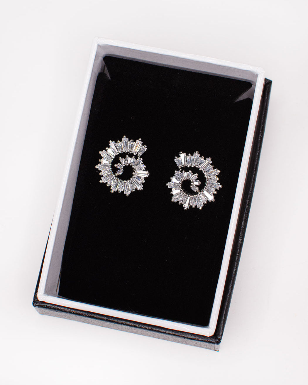 Marcela Silver bridal earrings — alternate view 5