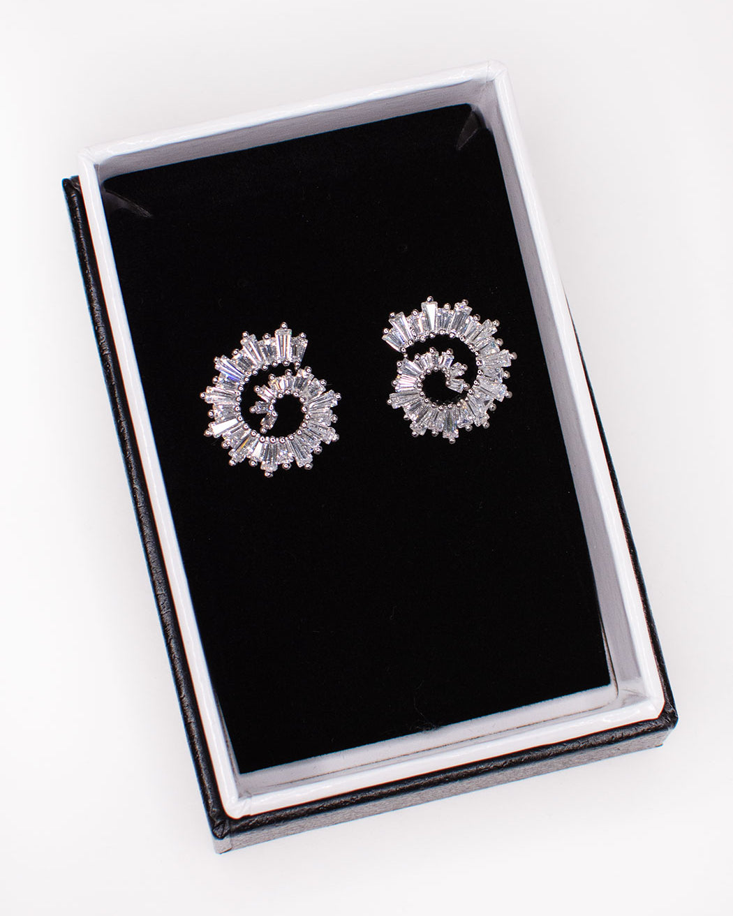 Marcela Silver bridal earrings — alternate view 3