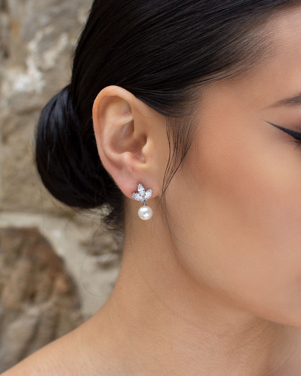 Frankie Silver bridal earrings — alternate view 2